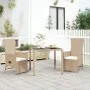 3-teiliges Garten-Esszimmerset mit Kissen synthetisches Rattan beige von vidaXL, Gartensets - Ref: Foro24-3157576, Preis: 342...