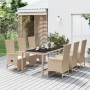 7-piece garden dining set with beige synthetic rattan cushions by vidaXL, Garden sets - Ref: Foro24-3157578, Price: 908,12 €,...