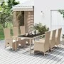 7-piece garden dining set with beige synthetic rattan cushions by vidaXL, Garden sets - Ref: Foro24-3157578, Price: 893,89 €,...