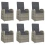 Garden dining set 7 pieces and gray synthetic rattan cushions by vidaXL, Garden sets - Ref: Foro24-3157586, Price: 1,00 €, Di...