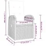 Garden furniture set 3 pieces acacia wood gray synthetic rattan by vidaXL, Garden sets - Ref: Foro24-3157655, Price: 374,40 €...