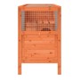 Solid brown pine wood hutch 103x44x69.5 cm by vidaXL, Cages and habitats for small animals - Ref: Foro24-172296, Price: 107,9...
