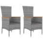 Gartenmöbel-Set 3-teilig Akazienholz grau synthetisches Rattan von vidaXL, Gartensets - Ref: Foro24-3157652, Preis: 195,46 €,...
