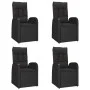 5-piece garden furniture set with black synthetic rattan cushions by vidaXL, Garden sets - Ref: Foro24-3157598, Price: 731,01...