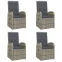 5-piece garden dining set with gray synthetic rattan cushions by vidaXL, Garden sets - Ref: Foro24-3157583, Price: 686,00 €, ...