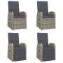 5-piece garden dining set with gray synthetic rattan cushions by vidaXL, Garden sets - Ref: Foro24-3157584, Price: 723,33 €, ...