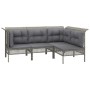 8-teiliges Gartenmöbel-Set und graue synthetische Rattankissen von vidaXL, Gartensets - Ref: Foro24-3187559, Preis: 478,35 €,...