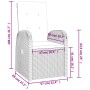 5-piece garden dining set with gray synthetic rattan cushions by vidaXL, Garden sets - Ref: Foro24-3157584, Price: 723,33 €, ...