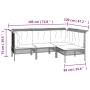 8-teiliges Gartenmöbel-Set und graue synthetische Rattankissen von vidaXL, Gartensets - Ref: Foro24-3187559, Preis: 478,35 €,...