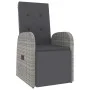 Gartenmöbel-Set 2-teilig Akazienholz grau synthetisches Rattan von vidaXL, Gartensets - Ref: Foro24-3157657, Preis: 207,65 €,...