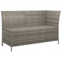 3-teiliges Gartenmöbel-Set und graue synthetische Rattankissen von vidaXL, Gartensets - Ref: Foro24-319693, Preis: 343,12 €, ...