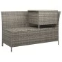 3-teiliges Gartenmöbel-Set und graue synthetische Rattankissen von vidaXL, Gartensets - Ref: Foro24-319693, Preis: 417,97 €, ...