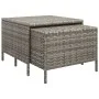 3-teiliges Gartenmöbel-Set und graue synthetische Rattankissen von vidaXL, Gartensets - Ref: Foro24-319693, Preis: 417,97 €, ...