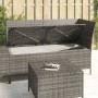 3-teiliges Gartenmöbel-Set und graue synthetische Rattankissen von vidaXL, Gartensets - Ref: Foro24-319693, Preis: 343,12 €, ...