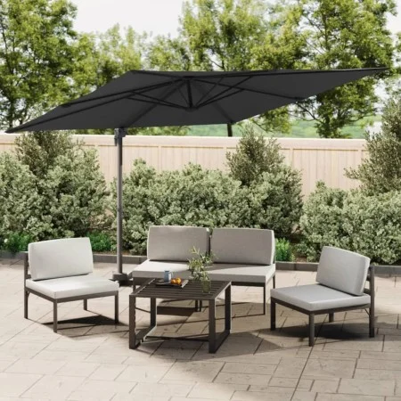 Cantilever parasol with black LEDs 400x300 cm by vidaXL, Umbrellas - Ref: Foro24-319931, Price: 250,49 €, Discount: %