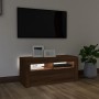 TV-Möbel mit LED-Leuchten, braune Eiche 90x35x40 cm von vidaXL, TV-Möbel - Ref: Foro24-822723, Preis: 57,51 €, Rabatt: %