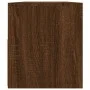 TV stand with LED lights in brown oak, 90x35x40 cm by vidaXL, TV Furniture - Ref: Foro24-822723, Price: 56,77 €, Discount: %