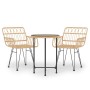 3-piece synthetic rattan garden dining set by vidaXL, Garden sets - Ref: Foro24-3157833, Price: 180,41 €, Discount: %