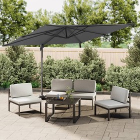 Cantilever parasol with LED anthracite gray 400x300 cm by vidaXL, Umbrellas - Ref: Foro24-319929, Price: 255,47 €, Discount: %