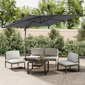 Cantilever parasol with LED anthracite gray 400x300 cm by vidaXL, Umbrellas - Ref: Foro24-319929, Price: 255,47 €, Discount: %