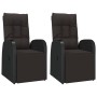 Garden lounge set 3 pieces synthetic rattan and black steel by vidaXL, Garden sets - Ref: Foro24-3157660, Price: 410,83 €, Di...