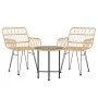 3-piece synthetic rattan garden dining set by vidaXL, Garden sets - Ref: Foro24-3157829, Price: 169,46 €, Discount: %