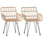 3-piece synthetic rattan garden dining set by vidaXL, Garden sets - Ref: Foro24-3157829, Price: 169,46 €, Discount: %