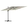 Cantilever parasol with sand white LED 400x300 cm by vidaXL, Umbrellas - Ref: Foro24-319927, Price: 307,39 €, Discount: %