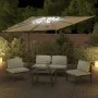 Cantilever parasol with sand white LED 400x300 cm by vidaXL, Umbrellas - Ref: Foro24-319927, Price: 307,39 €, Discount: %