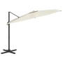 Ampelschirm mit sandweißer LED 400x300 cm von vidaXL, Sonnenschirme - Ref: Foro24-319927, Preis: 307,39 €, Rabatt: %