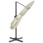 Cantilever parasol with sand white LED 400x300 cm by vidaXL, Umbrellas - Ref: Foro24-319927, Price: 307,39 €, Discount: %
