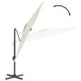 Cantilever parasol with sand white LED 400x300 cm by vidaXL, Umbrellas - Ref: Foro24-319927, Price: 307,39 €, Discount: %