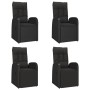 5-teiliges Gartenmöbel-Set mit schwarzen synthetischen Rattankissen von vidaXL, Gartensets - Ref: Foro24-3157599, Preis: 777,...