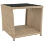 3-teiliges Gartenmöbel-Set aus Stahl und beigem synthetischem Rattan von vidaXL, Gartensets - Ref: Foro24-3157662, Preis: 262...
