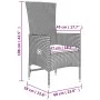 3-teiliges Gartenmöbel-Set aus Stahl und beigem synthetischem Rattan von vidaXL, Gartensets - Ref: Foro24-3157662, Preis: 262...