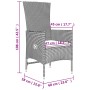 3-teiliges Gartenmöbel-Set aus Stahl und beigem synthetischem Rattan von vidaXL, Gartensets - Ref: Foro24-3157662, Preis: 264...