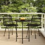 3-teiliges Garten-Ess-Set aus schwarzem synthetischem Rattan von vidaXL, Gartensets - Ref: Foro24-3157836, Preis: 173,61 €, R...