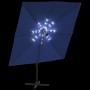 Cantilever parasol with azure blue LEDs 400x300 cm by vidaXL, Umbrellas - Ref: Foro24-319932, Price: 276,49 €, Discount: %