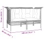 6-teiliges Gartenmöbel-Set und graue synthetische Rattankissen von vidaXL, Gartensets - Ref: Foro24-3187563, Preis: 359,64 €,...