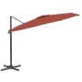 Ampelschirm mit Terrakotta-LEDs 400x300 cm von vidaXL, Sonnenschirme - Ref: Foro24-319934, Preis: 262,65 €, Rabatt: %