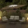 Cantilever parasol with taupe gray LEDs 400x300 cm by vidaXL, Umbrellas - Ref: Foro24-319930, Price: 290,51 €, Discount: %