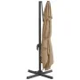 Cantilever parasol with taupe gray LEDs 400x300 cm by vidaXL, Umbrellas - Ref: Foro24-319930, Price: 290,51 €, Discount: %