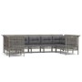 Gartenmöbel-Set 9-teilig und Kissen aus synthetischem Rattan in Grau von vidaXL, Gartensets - Ref: Foro24-3187566, Preis: 546...