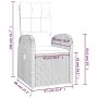 Garden lounge set 3 pieces synthetic rattan and black steel by vidaXL, Garden sets - Ref: Foro24-3157659, Price: 357,77 €, Di...