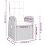 Gartenlounge-Set 3-teilig aus synthetischem Rattan und schwarzem Stahl von vidaXL, Gartensets - Ref: Foro24-3157659, Preis: 3...