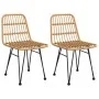 3-teiliges Garten-Esszimmerset aus synthetischem Rattan von vidaXL, Gartensets - Ref: Foro24-3157831, Preis: 175,92 €, Rabatt: %