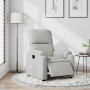 Sillón reclinable eléctrico tela de microfibra gris claro
