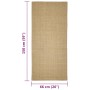 Sisalteppich für Kratzbaum 66x150 cm von vidaXL, Katzenmöbelzubehör - Ref: Foro24-3203410, Preis: 60,91 €, Rabatt: %