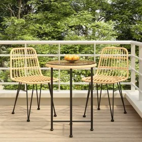 Juego de comedor de jardín 3 piezas ratán sintético by vidaXL, Garden sets - Ref: Foro24-3157835, Price: 185,95 €, Discount: %