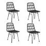 5-piece black synthetic rattan garden dining set by vidaXL, Garden sets - Ref: Foro24-3157844, Price: 329,10 €, Discount: %